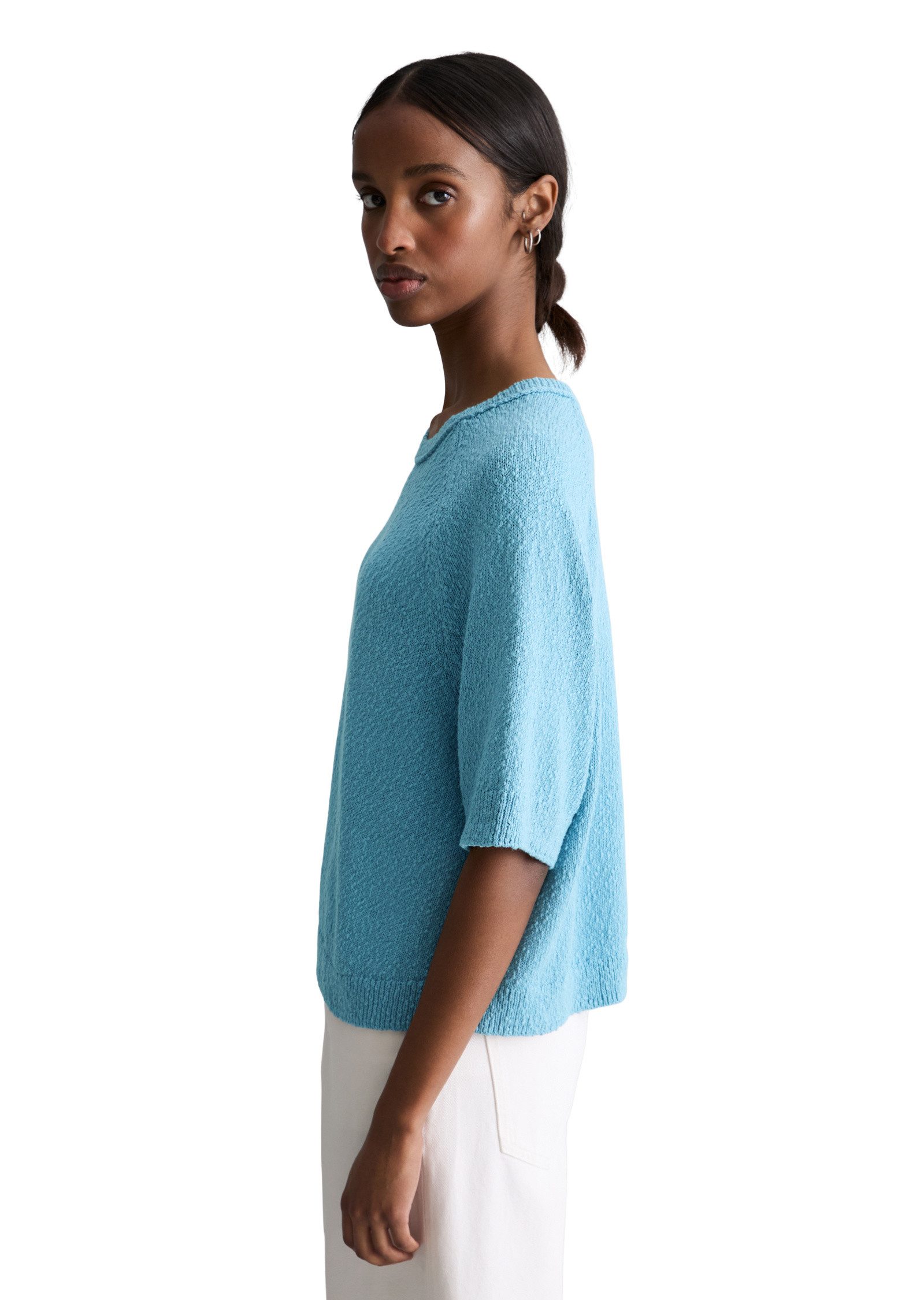 Marc O'Polo DENIM Strickpullover aus Cotton Slub Garn