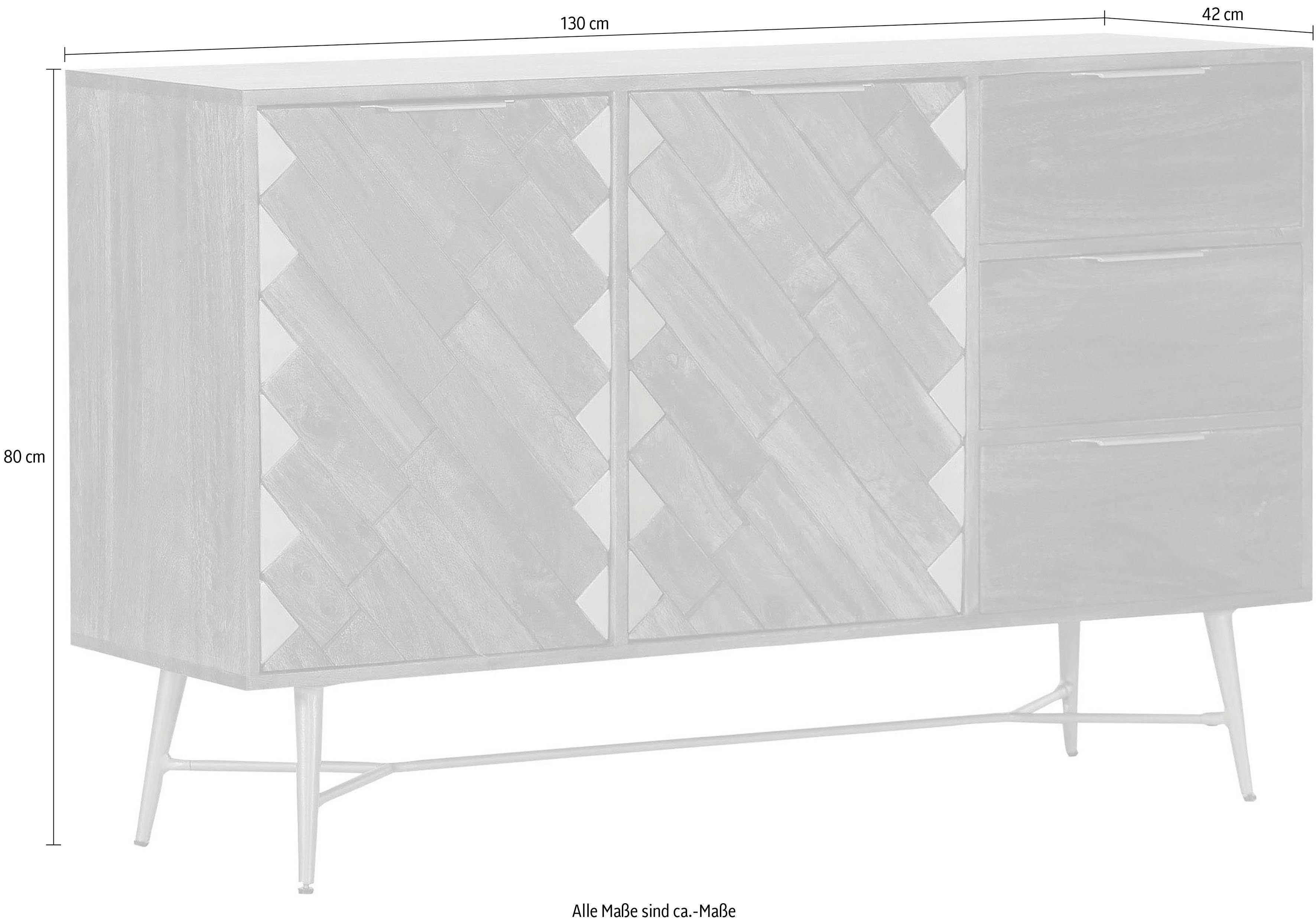 Gutmann Factory Sideboard Marbella, Kommode, Breite 130 cm