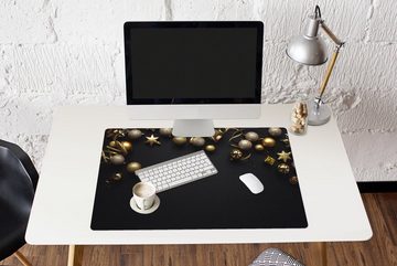 MuchoWow Gaming Mauspad Weihnachten - Dekoration - Gold (1-St), Büro für Tastatur und Maus, Mousepad Gaming, 90x60 cm, XXL, Großes