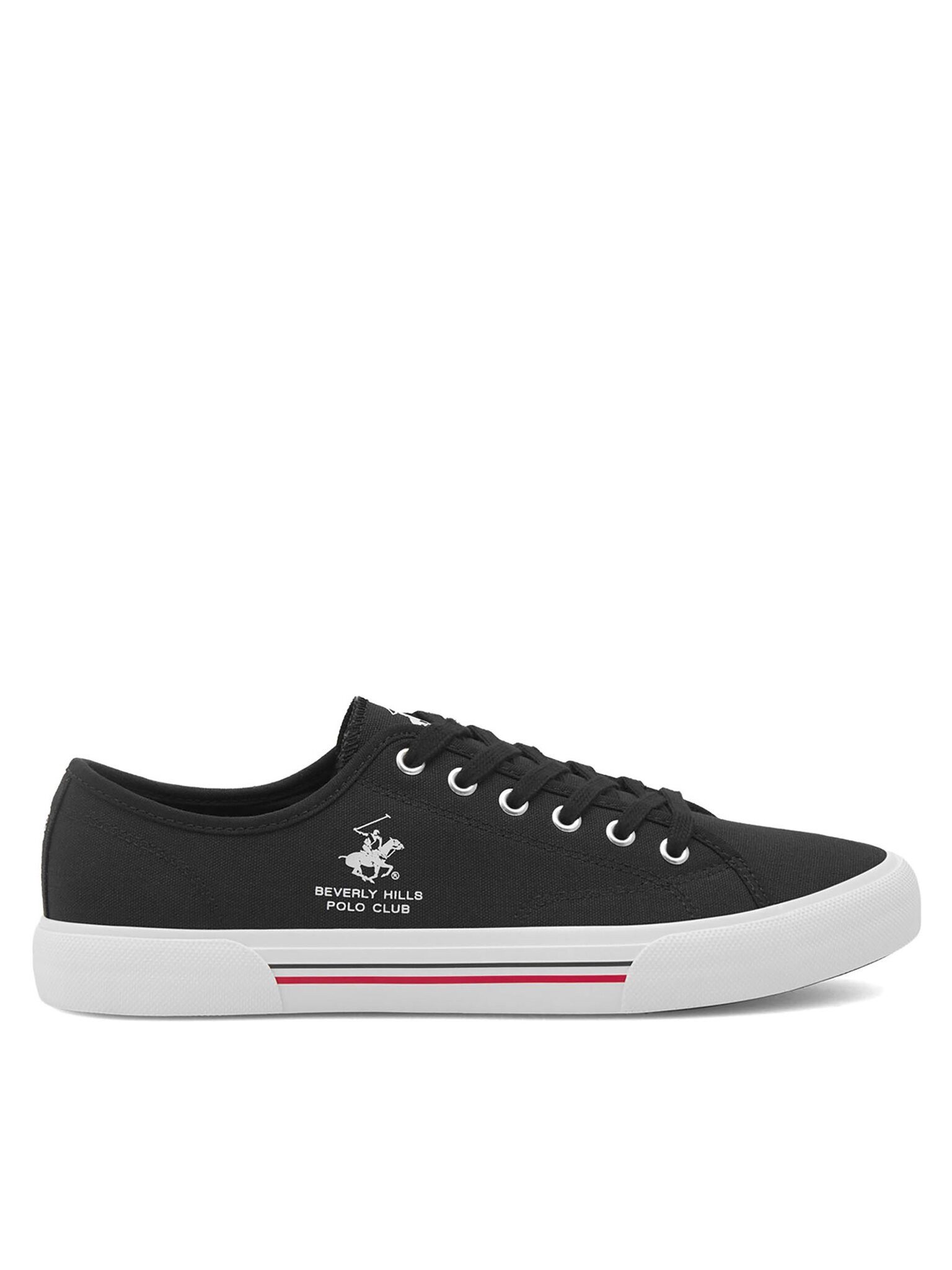 BEVERLY HILLS POLO CLUB Sneakers aus Stoff M-24MVS5012 Schwarz Sneaker günstig online kaufen