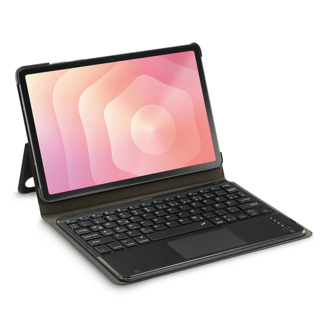 Hama Tablettasche Tablethülle mit Tastatur für Samsung Galaxy Tab S11 11 Zoll, Abnehmbare Tastatur, Touchpad, Magnetverschluss, Standfunktion, leise