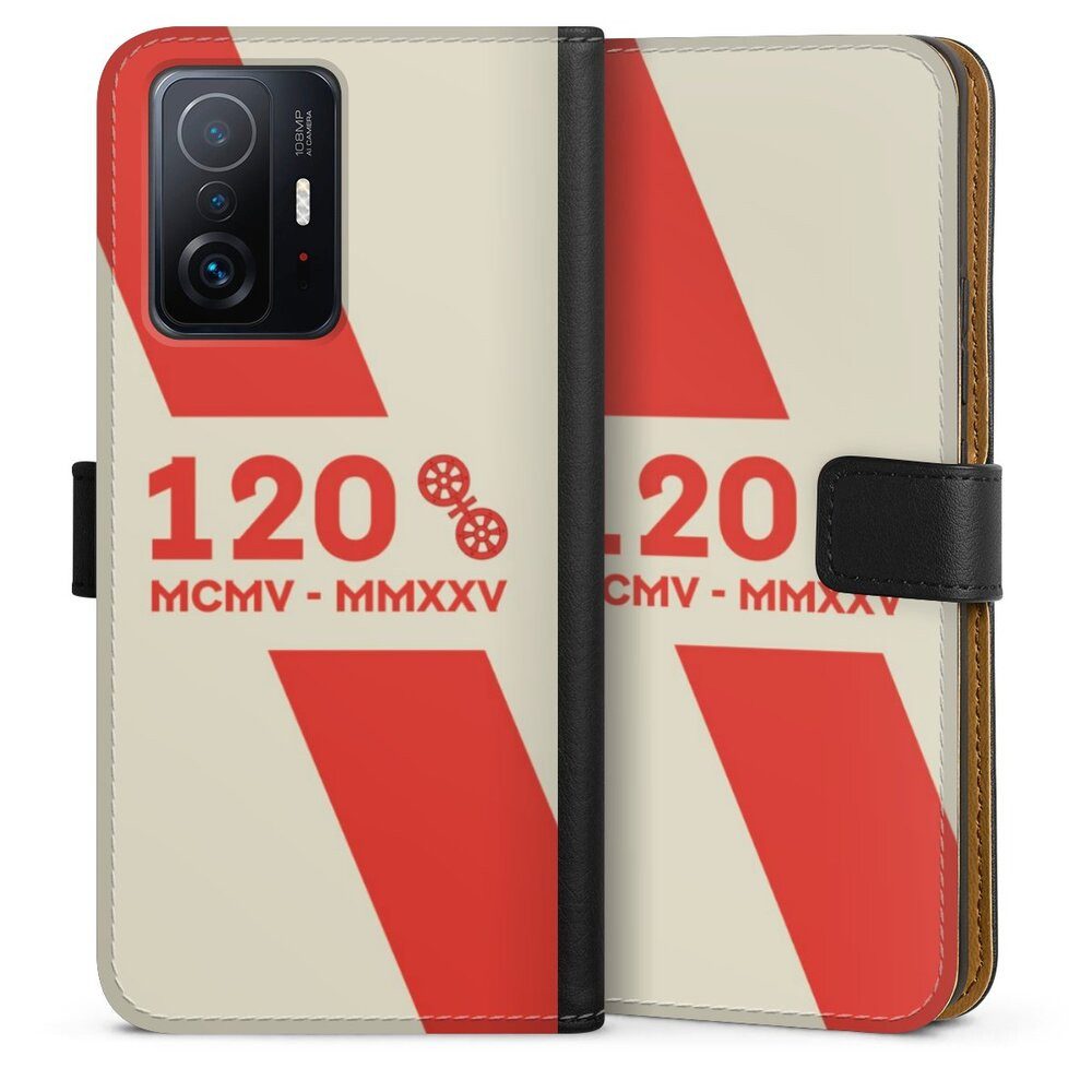 DeinDesign Handyhülle 1. FSV Mainz 05 E.V. 120 Jahre Bundesliga, Xiaomi 11T 5G Hülle Flip Case Klapphülle Handytasche Leder