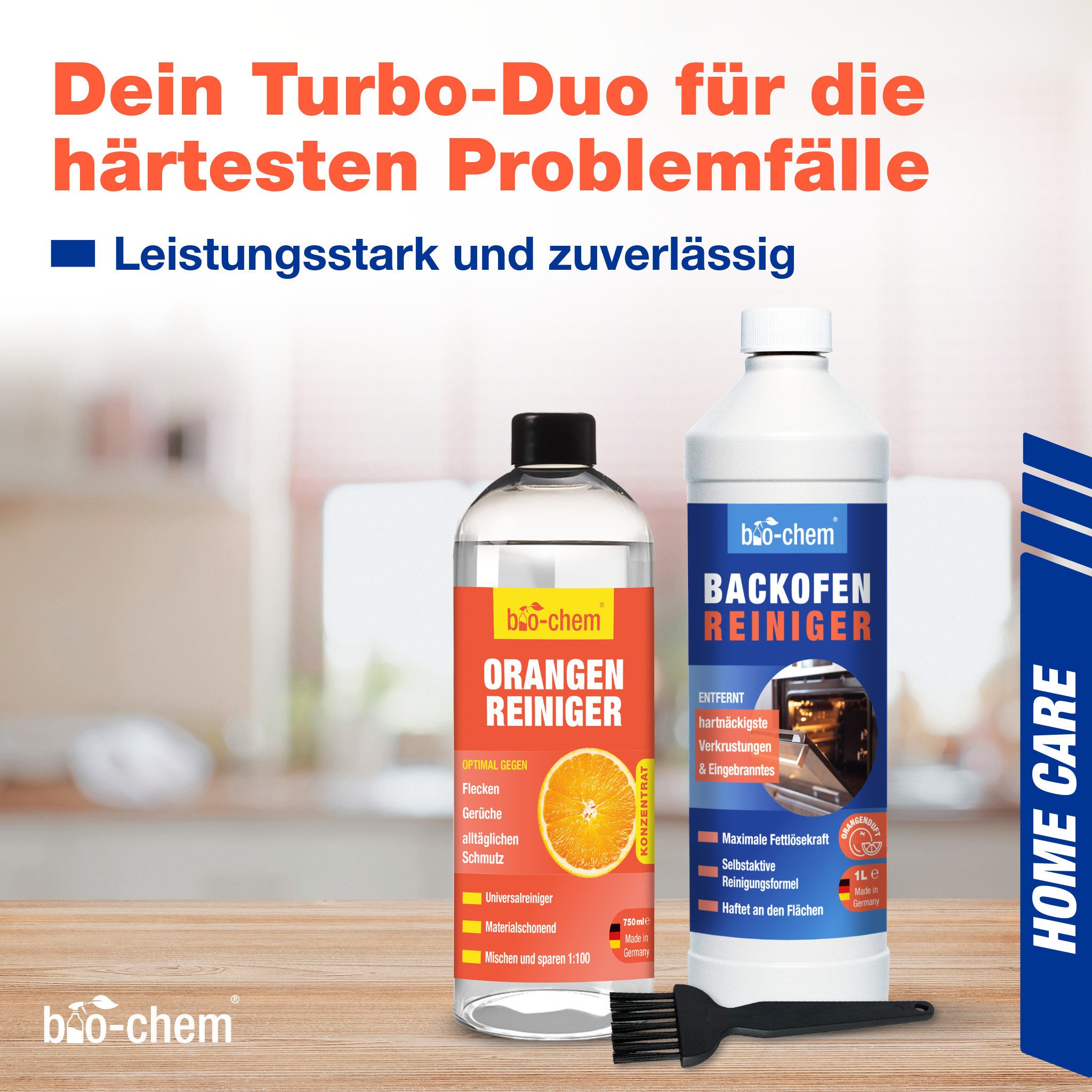 Thumbnail - bio-chem Küche Power Duo – Backofen- & Orangenreiniger – bio-chem Küchenreiniger