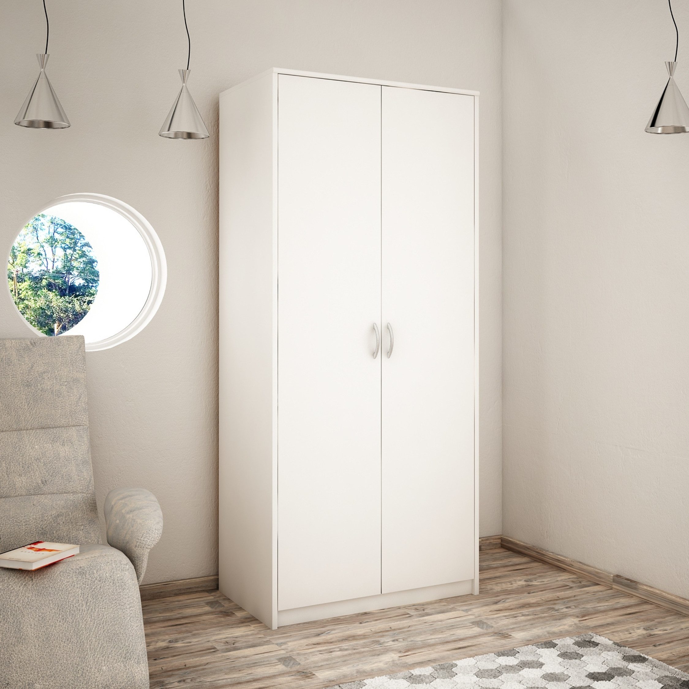 Home Collective Garderobenschrank Kleiderschrank mit 2 günstig online kaufen