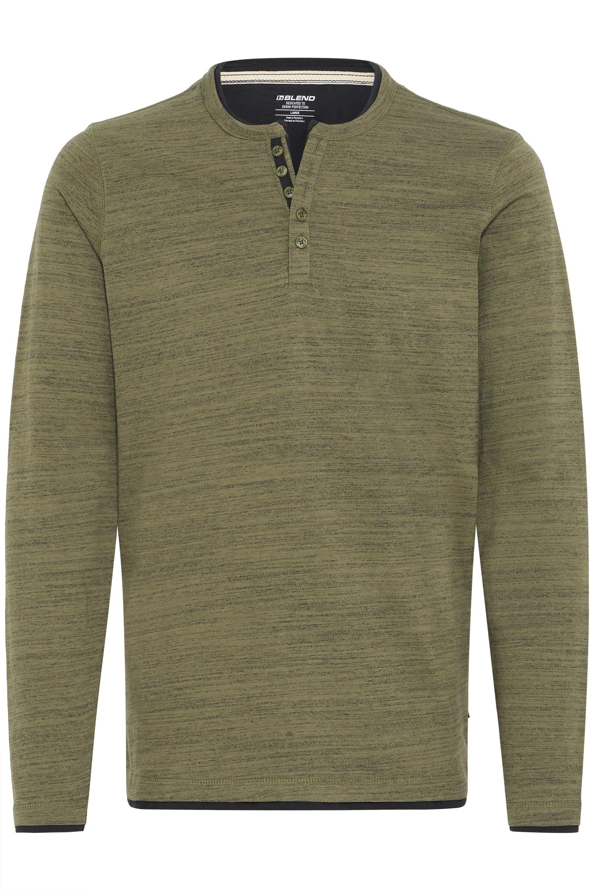 Blend Langarmshirt BHJEFF Casual Grandad Longsleeve mit Knöpfen günstig online kaufen