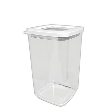 HAC24 Vorratsdose Aufbewahrungsbox Frischhaltedosen Müslidose Lebensmittel Vorratsbehälter, Kunststoff, (Set, 3-tlg., 1x 1 Liter, 1x 1,3 Liter, 1x 1,7 Liter), Deckel mit Gummidichtung