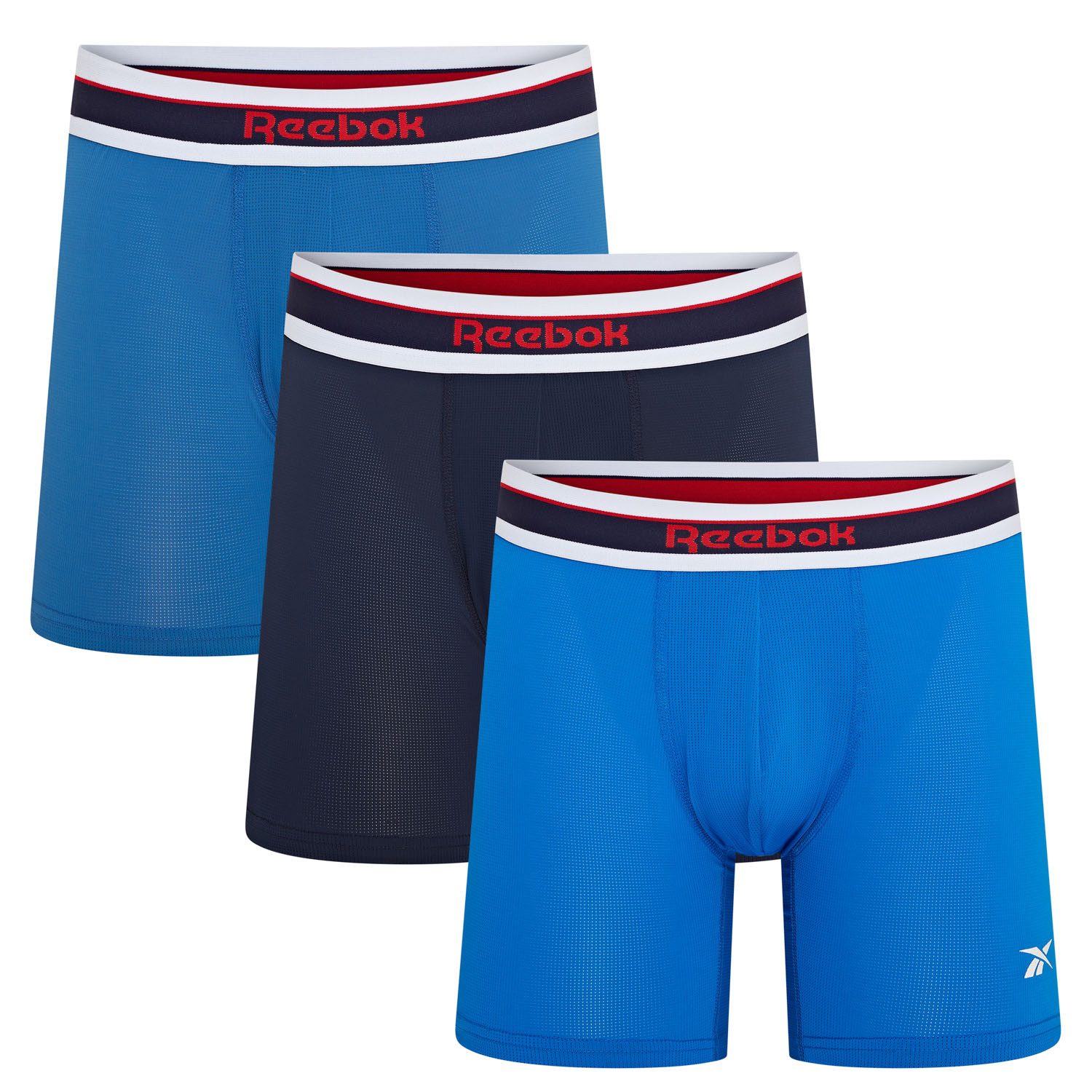 Reebok Trunk ANSELM (3er Pack) basic, bequem, weich, feuchtigkeitsregulierend, mit Logo, breiter Bund