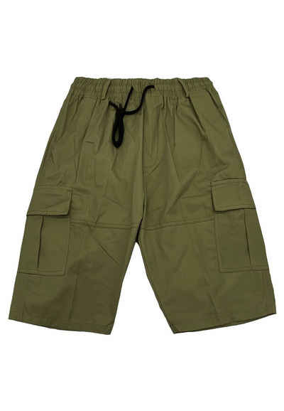 FORBEST Cargoshorts Cargo Bermuda Shorts Kurze Freizeit Hose mit Tunnelzug (1-tlg) 4146 in Grün