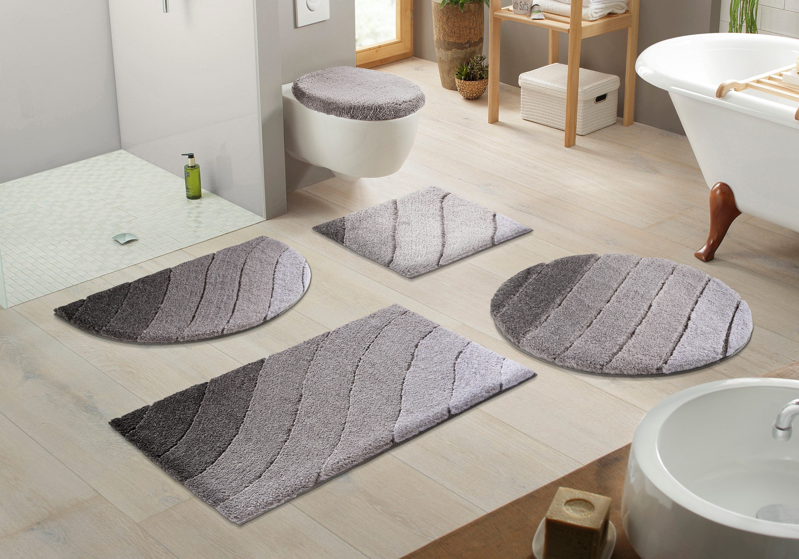 Kleine Wolke Badematte Donna, Höhe 20 mm, rutschhemmend beschichtet, fußbod günstig online kaufen