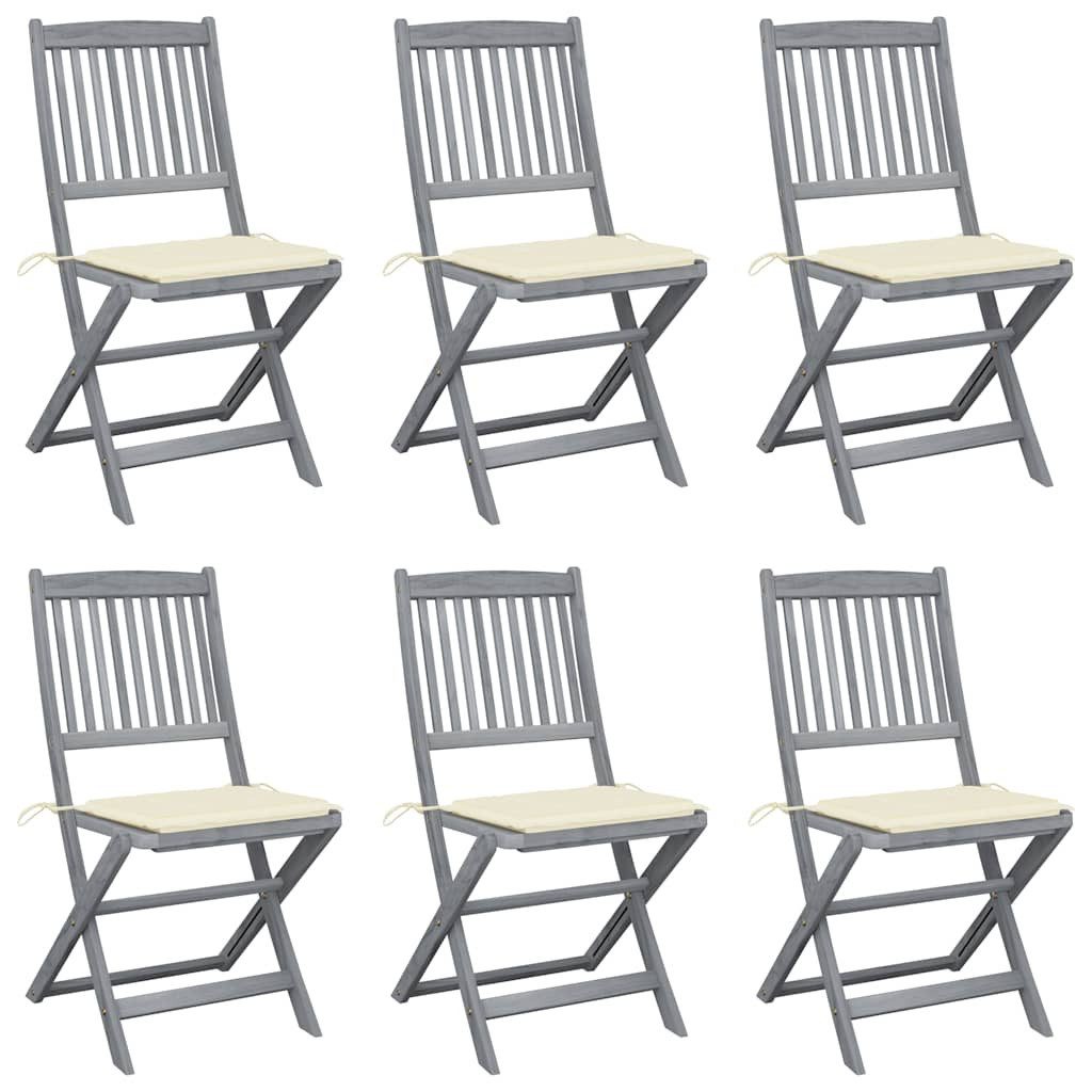 vidaXL Gartenstuhl Klappbare Gartenstühle 6 Stk. günstig online kaufen