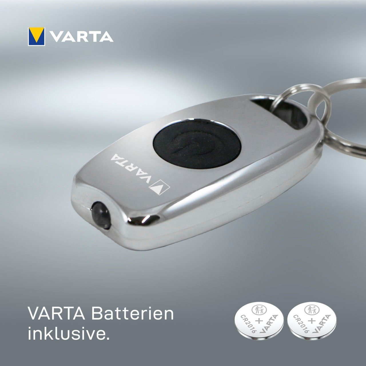 VARTA Taschenlampe Key Light Metal Chain