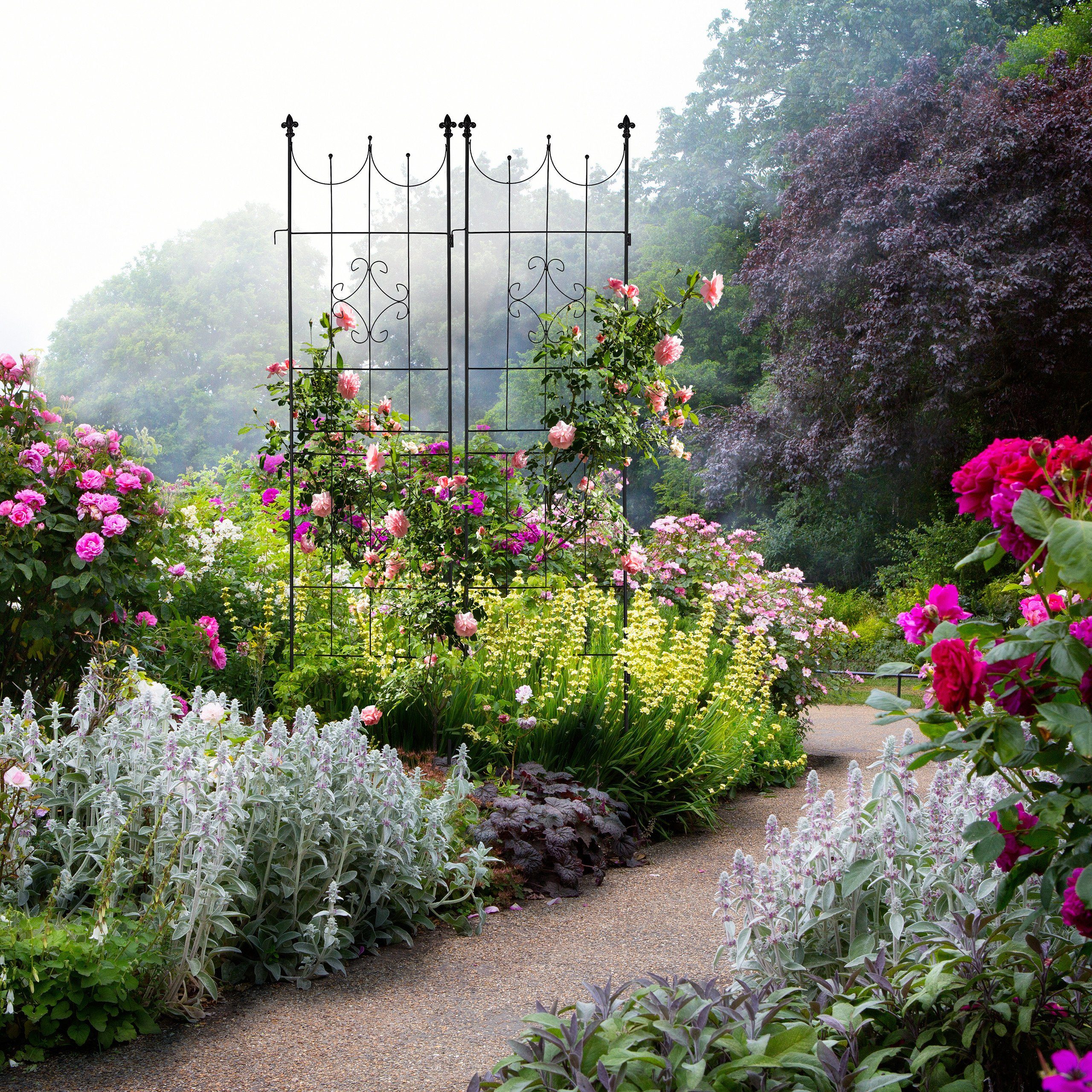 relaxdays Rankgitter 2er Set Rankgitter aus Metall günstig online kaufen