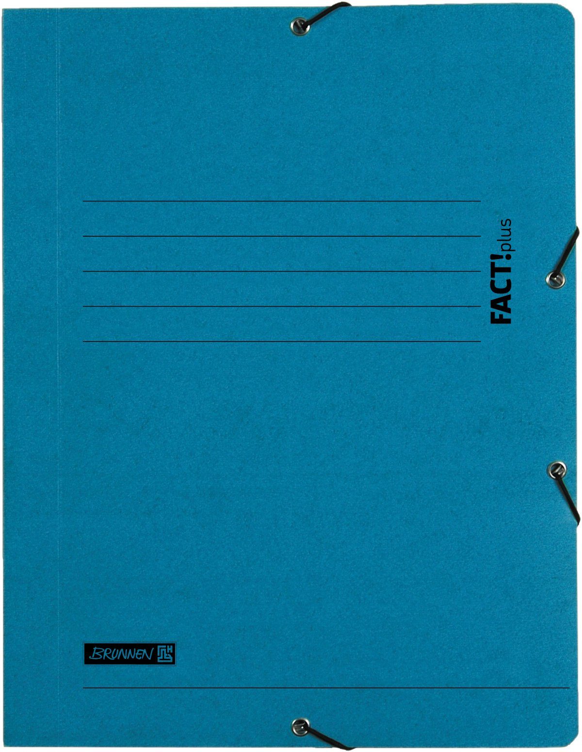BRUNNEN Schreibmappe Sammelmappe, mit Gummizug DIN A4 Blau