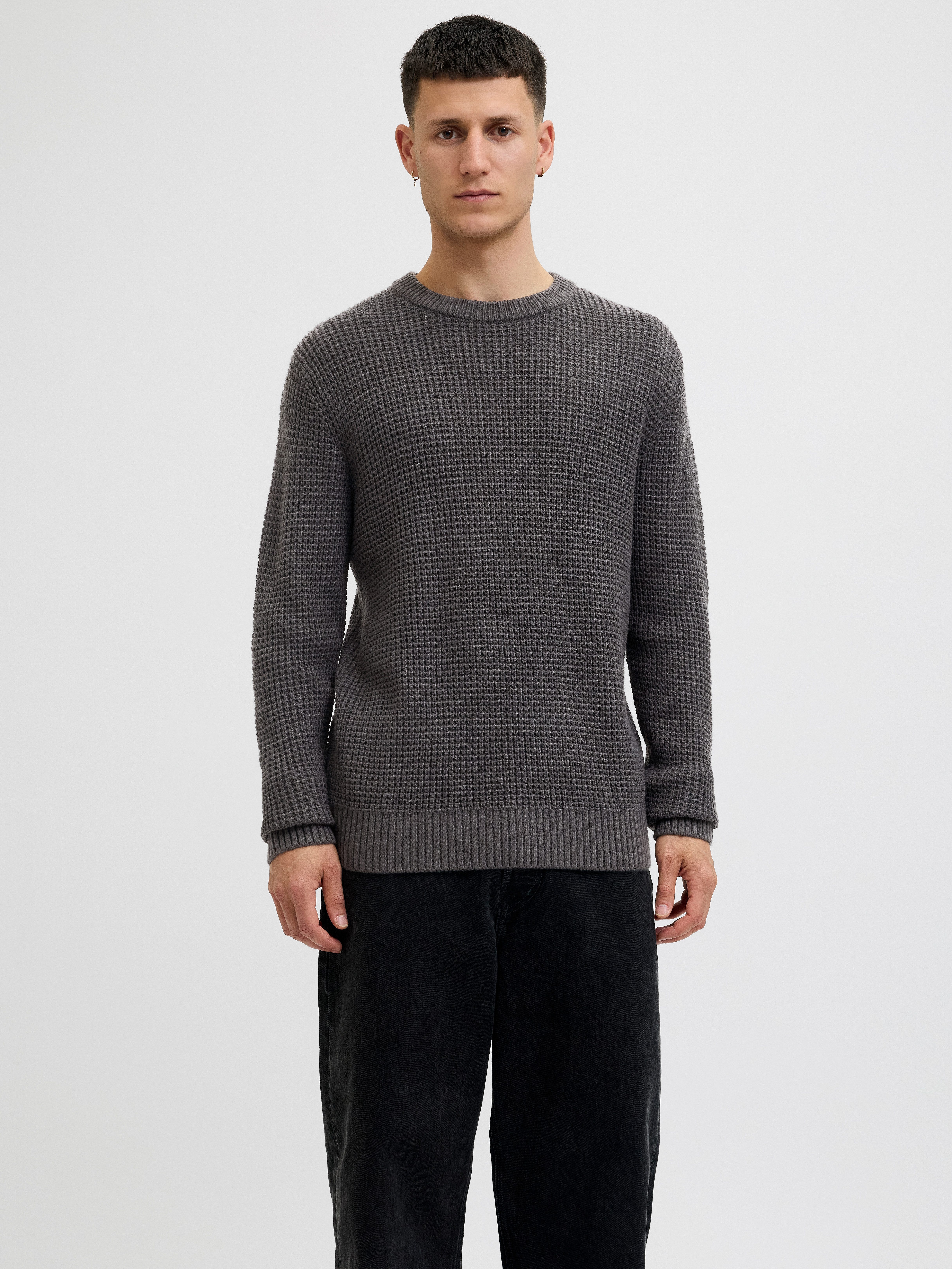 Jack & Jones Strickpullover JJGLOBAL KNIT CREW NECK