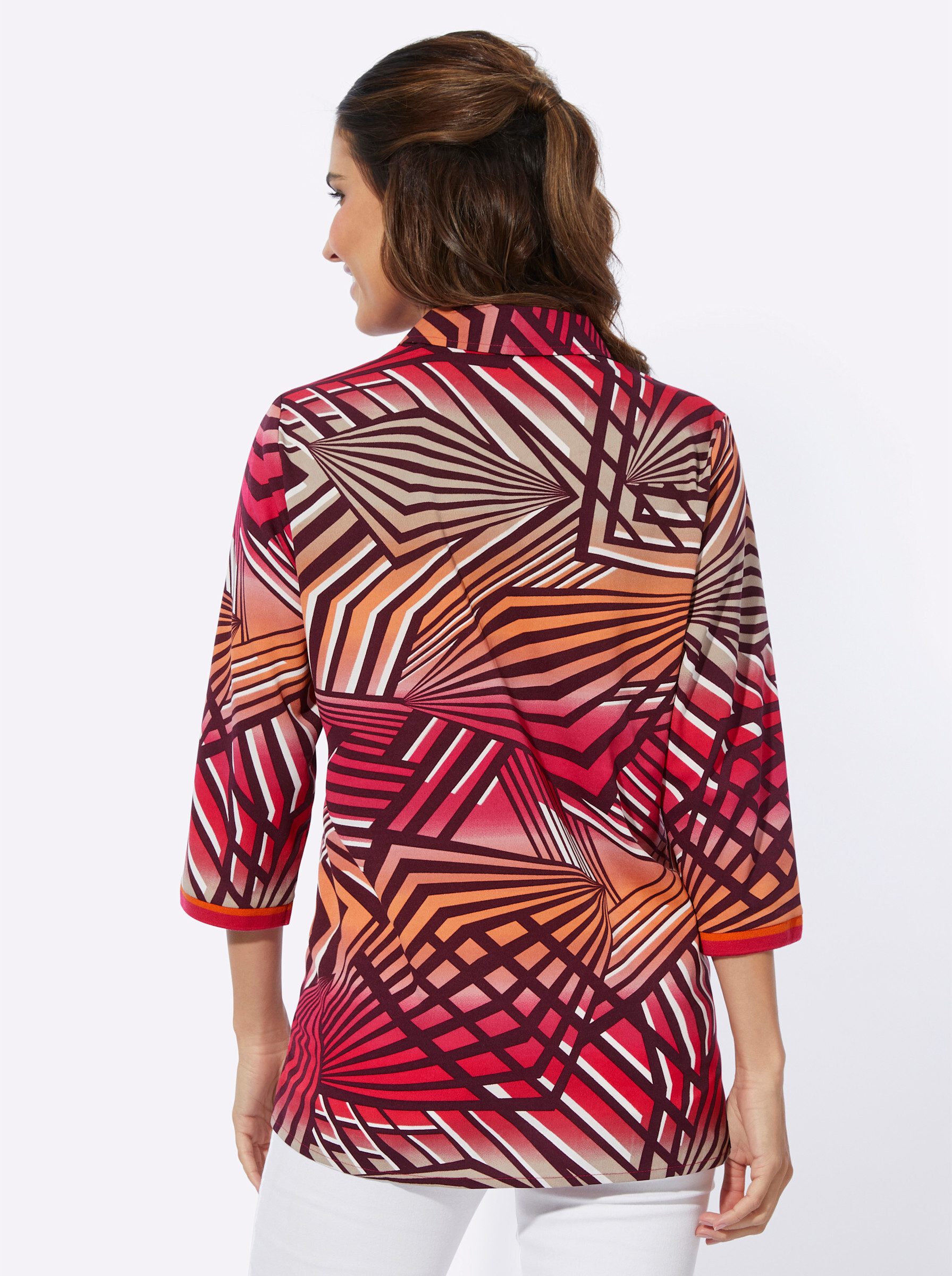 Sieh an! Klassische Bluse Longbluse günstig online kaufen