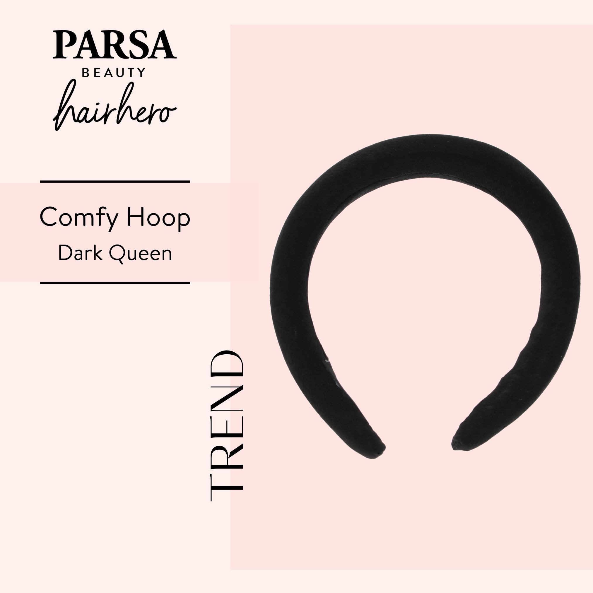 PARSA Beauty Haarreif PARSA Beauty HAIR HERO Comfy Hoop Dark Queen Haarreif schwarz