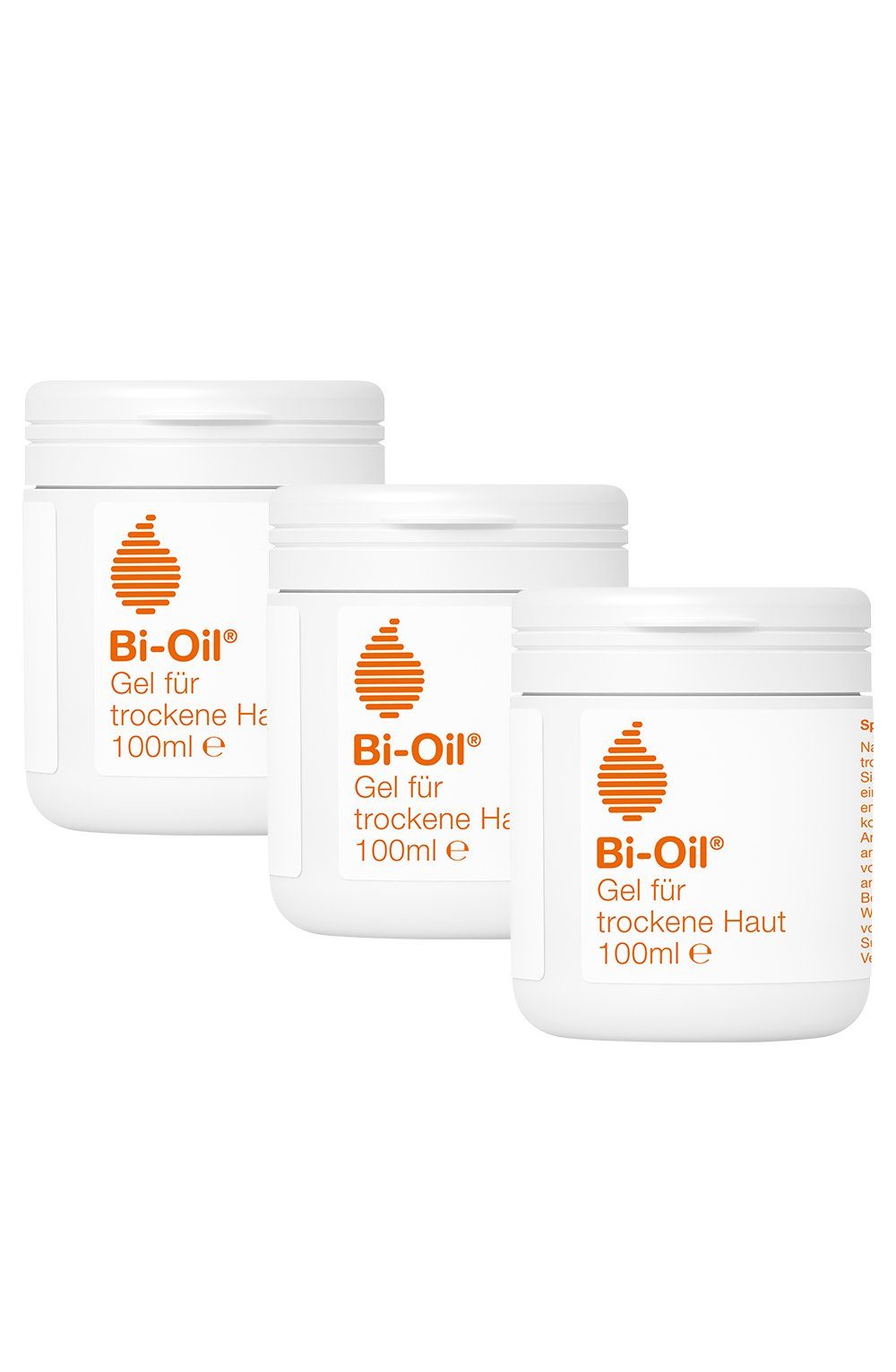 BI-OIL Hautpflegegel 3x Gel für trockene Haut 100 ml, 3-tlg.