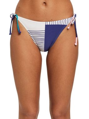 Esprit Bikini-Hose Bikinihose mit Bindebändern und Mustermix