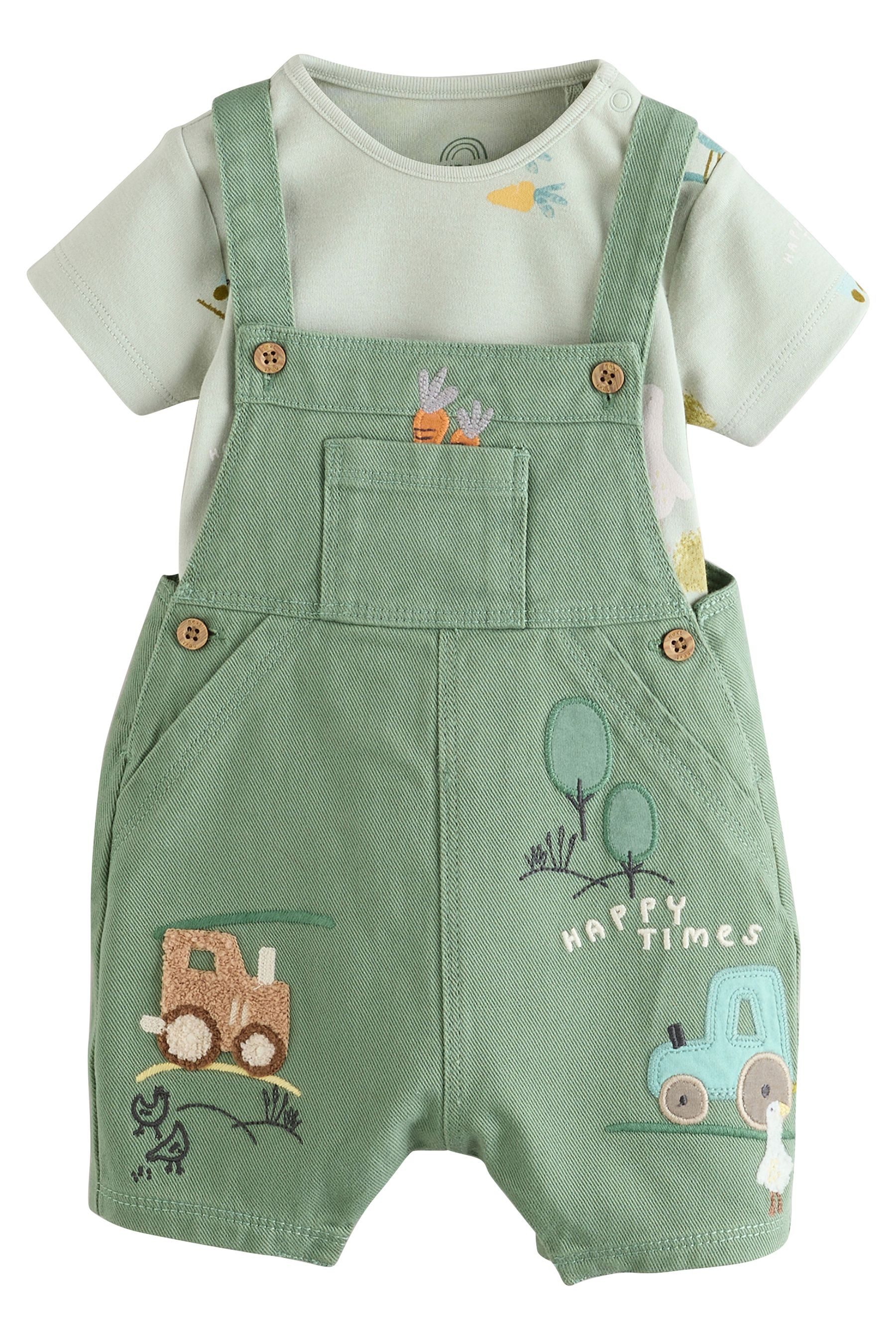 Body & Hose Baby-Latzhose und Body im Set