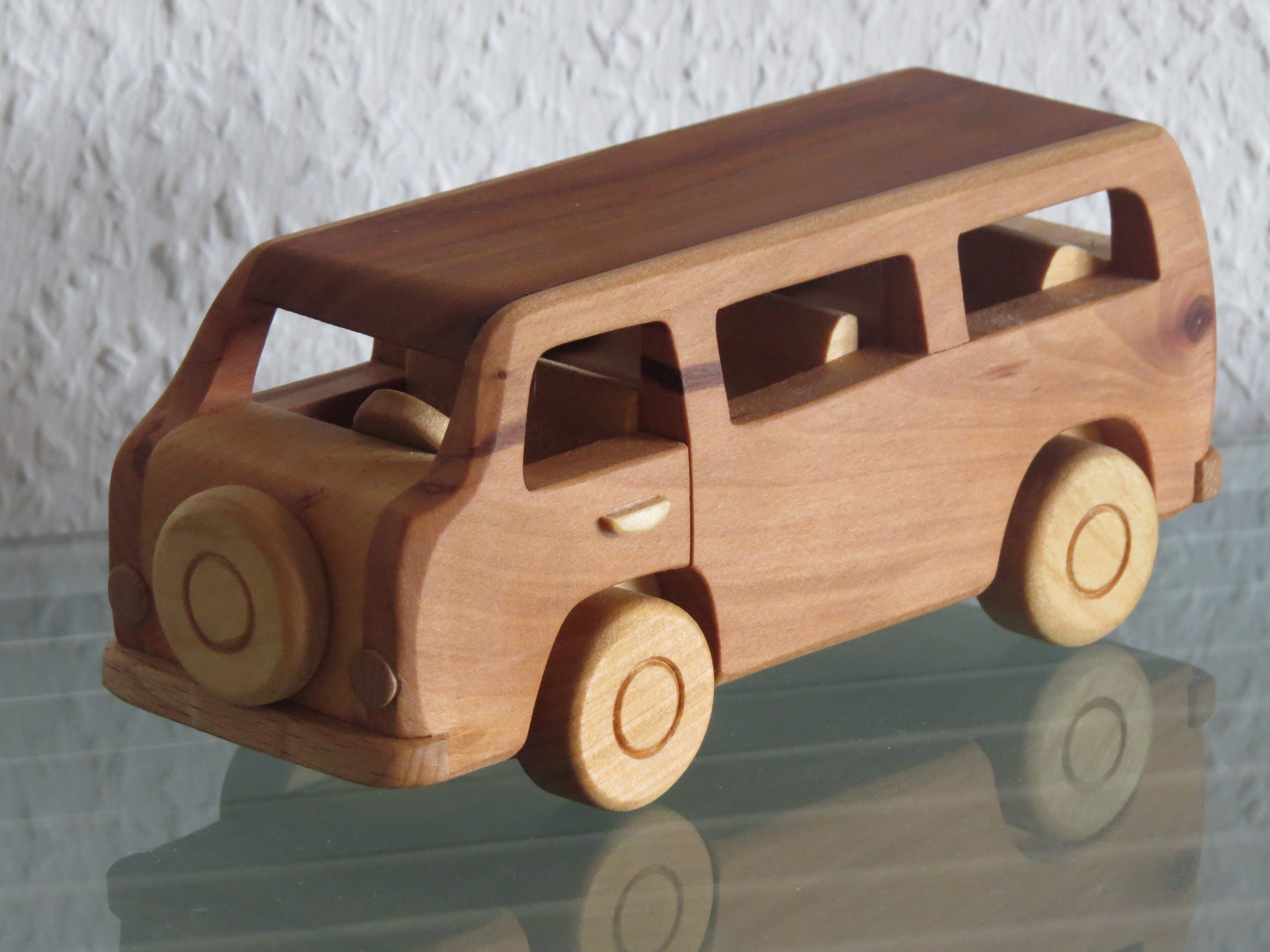 Holzprodukte Игрушки-Auto Oldtimer Bus Minibus Holzauto Modellauto Auto Holz Groß