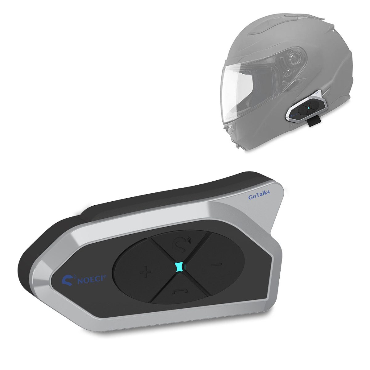 Funkgerät Intercom Motorrad # GoTalk4 Bluetooth Kommunikationssystem mit Headset