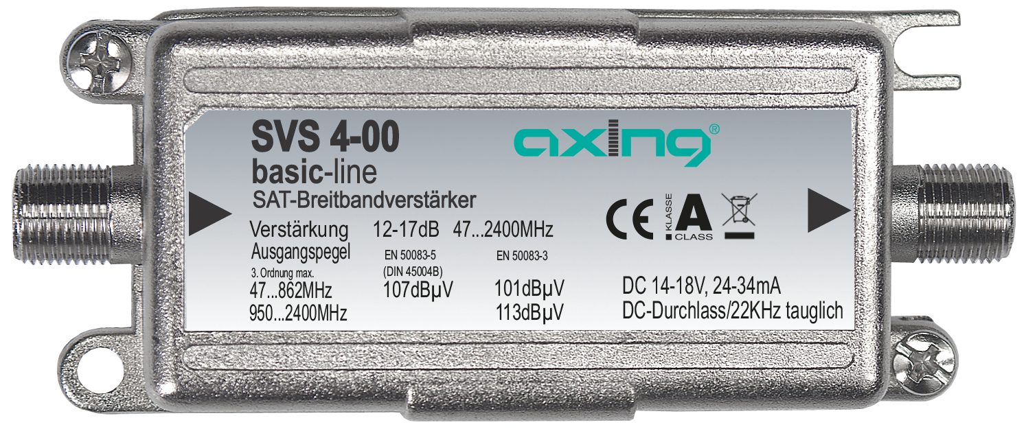 SVS 4-00 Verstärker Verstärker SAT/Breitband-Inline axing Axing