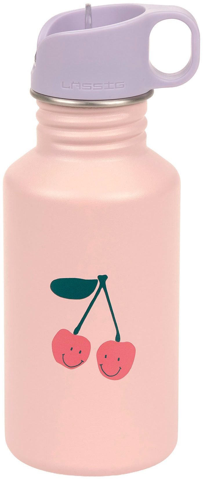 LÄSSIG Trinkflasche Happy Fruits Kirsche, inkl. Sportverschluss