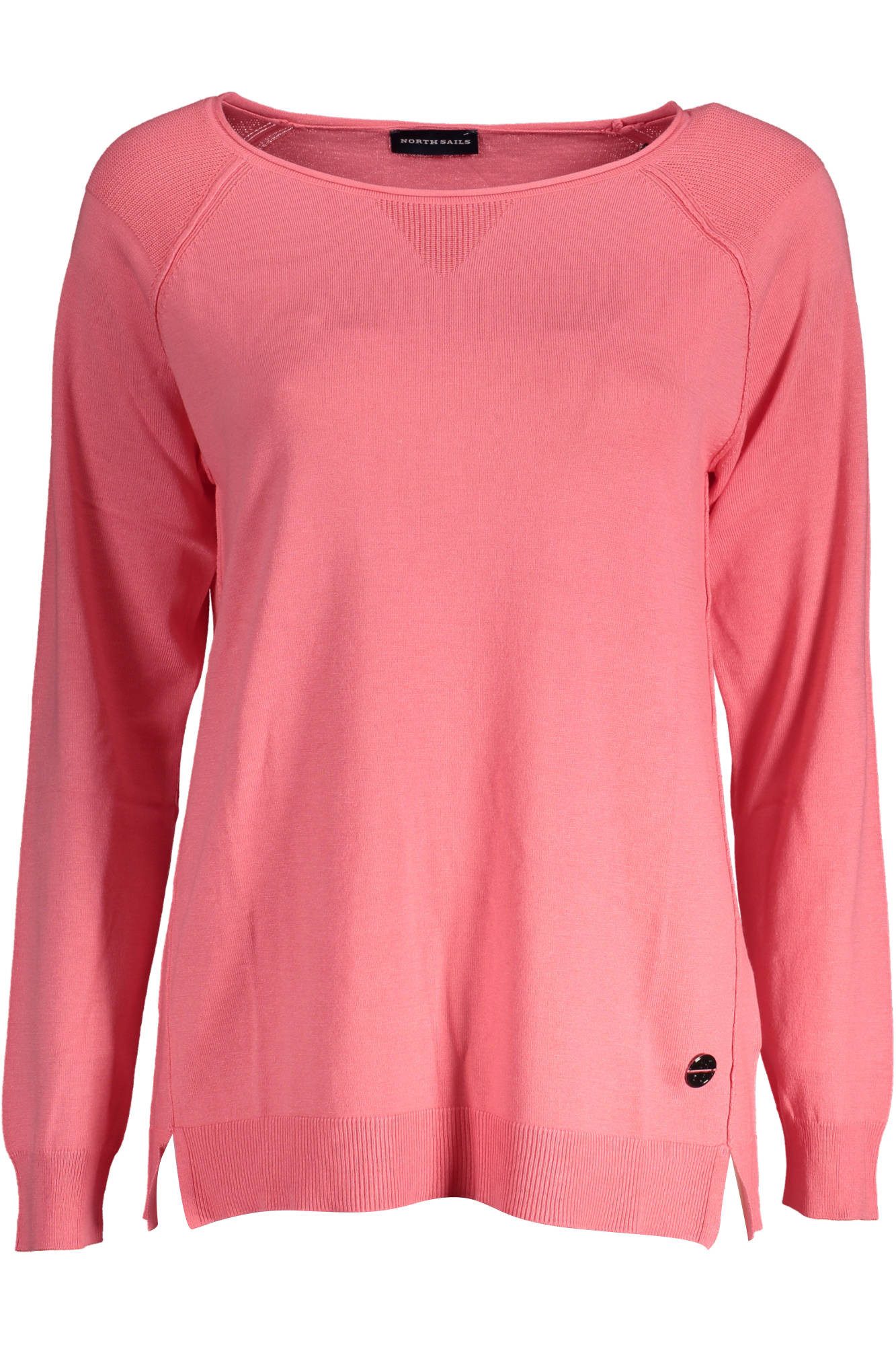 North Sails Strickpullover Damenpullover in Rosa: Nachhaltiges Langarmshirt mit Kontrastdetails