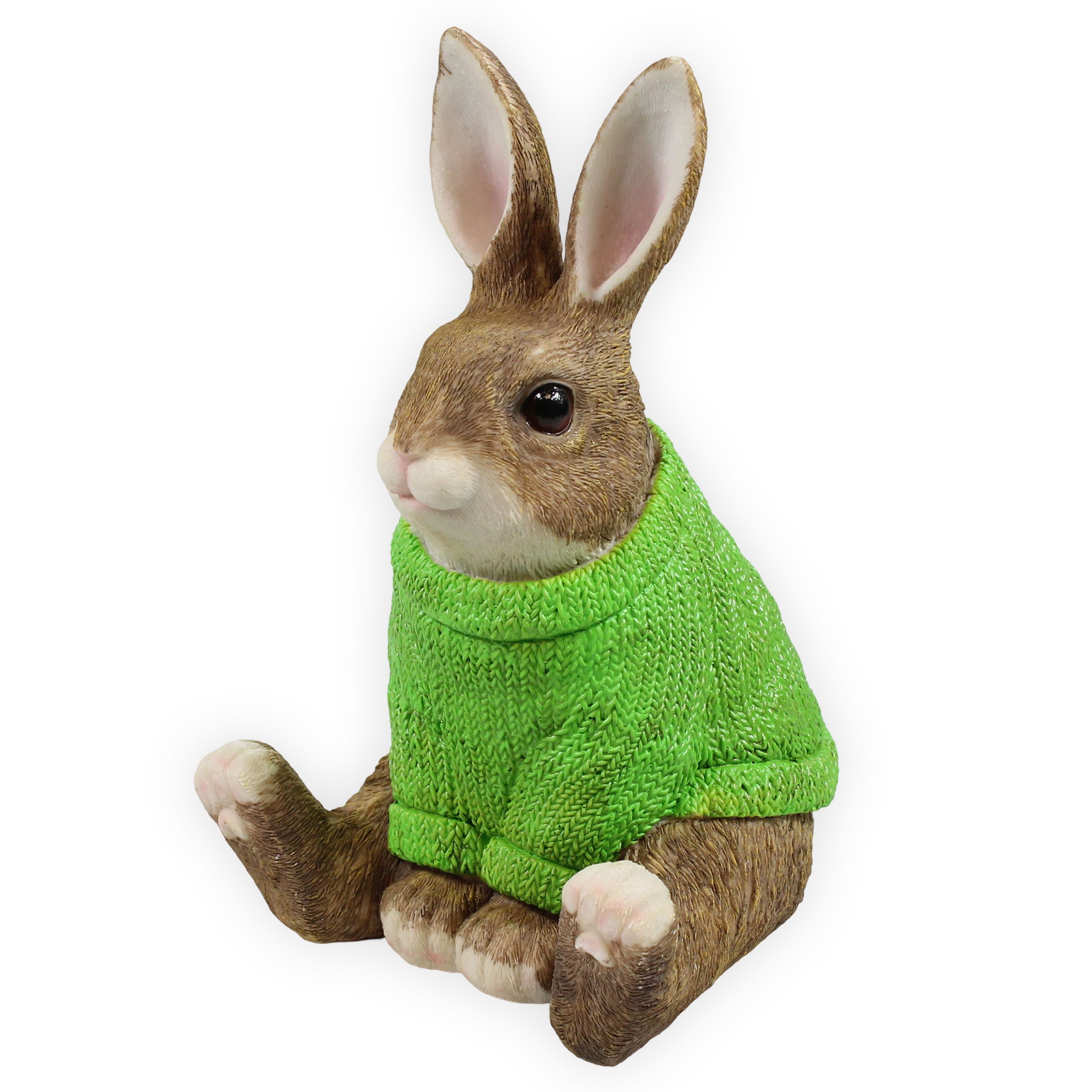 colourliving Osterhase Dekohase mit Pullover 23 cm Osterhase Deko Hasen für den Garten, dieser Deko Hase ist eine charmante Ergänzung für jedes Ambiente