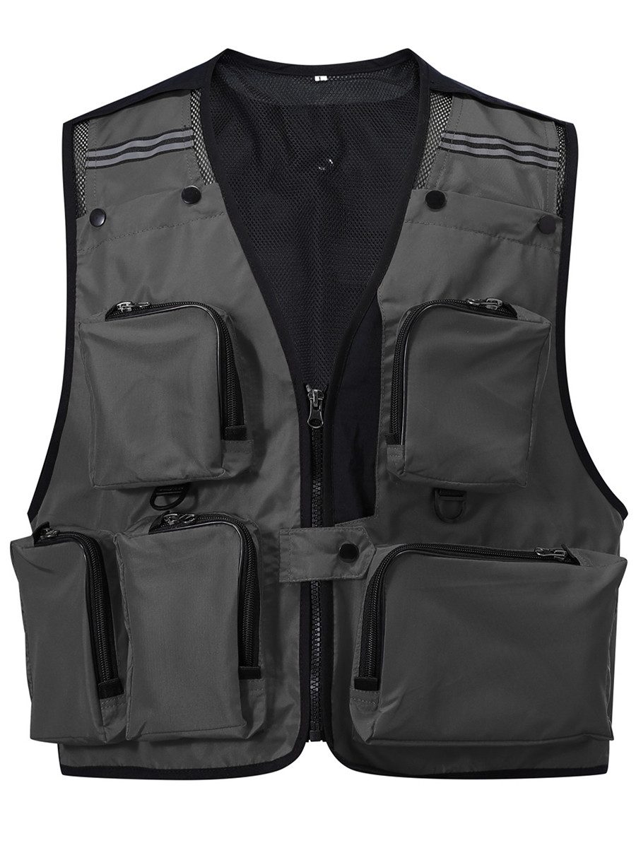 YOUTHUP Funktionsweste Outdoorweste mit mehreren Taschen