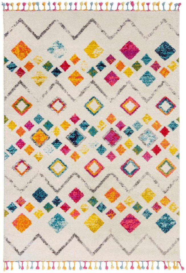 Teppich Aztec, FLAIR RUGS, rechteckig, Höhe: 20 mm, im Boho-Look,  Wohnzimmer, waschbar