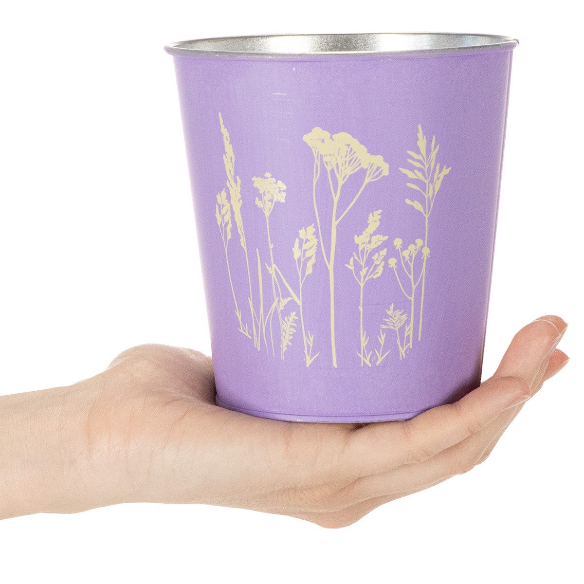 Florists Products Übertopf Blumentöpfe mit Blütenmotiv für stilvolle Raumdekoration, 3 Stück