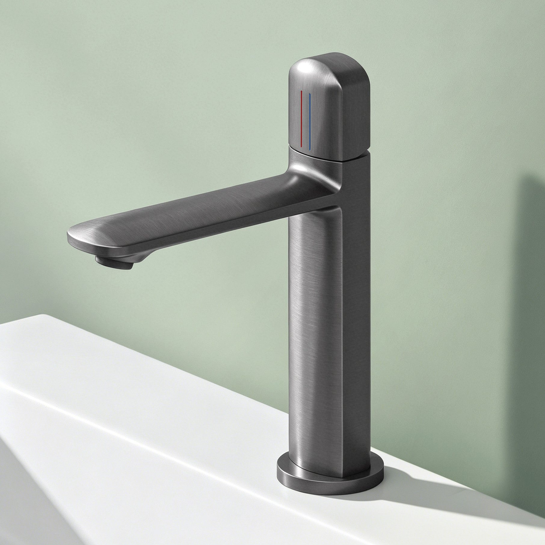 Mai & Mai Waschtischarmatur Armatur Bad Messing-Wasserhahn Einhebelmischer DIN-Anschlüsse WAO-1190 DIN-Anschlüsse