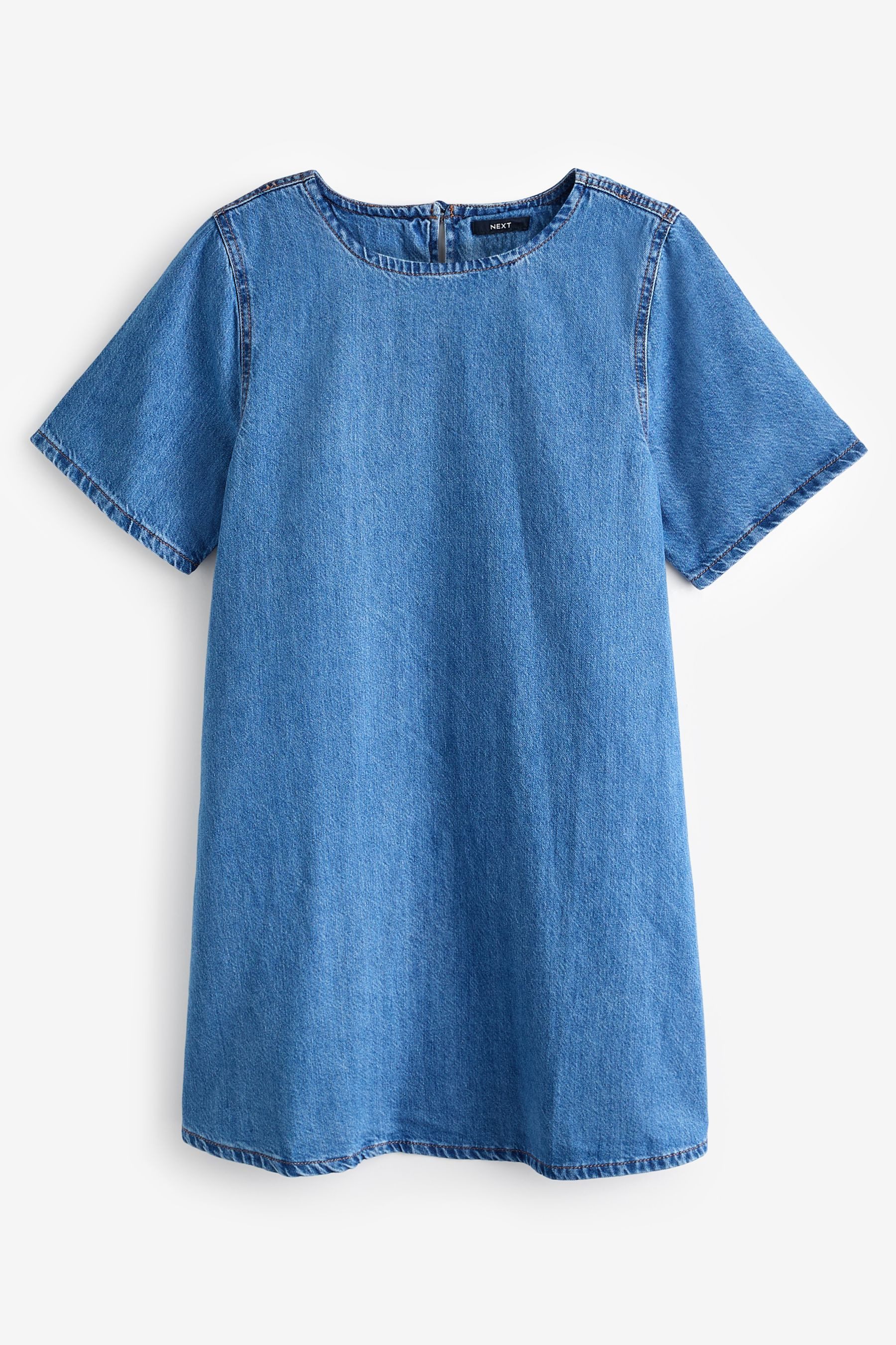 Next Jeanskleid Kurzärmeliges T-Shirt-Kleid aus Denim günstig online kaufen