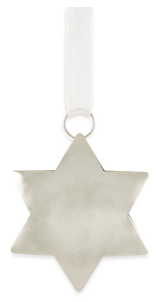Weihnachtsbaumkugel Riffelmacher Christbaumschmuck Metall Stern 6cm 71