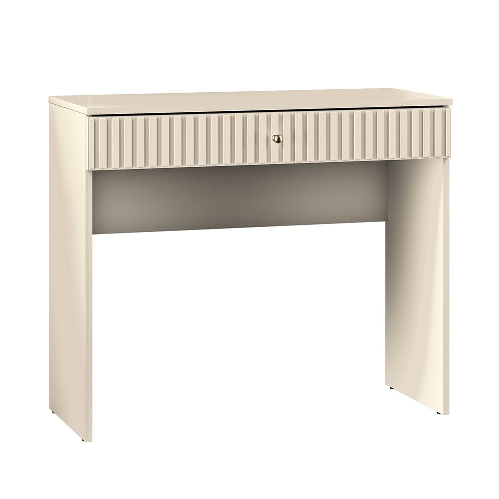 Lomadox Schminktisch SALOU-131, in kaschmir matt mit Schublade inkl. Softclose, B/H/T ca. 92/78/40 cm