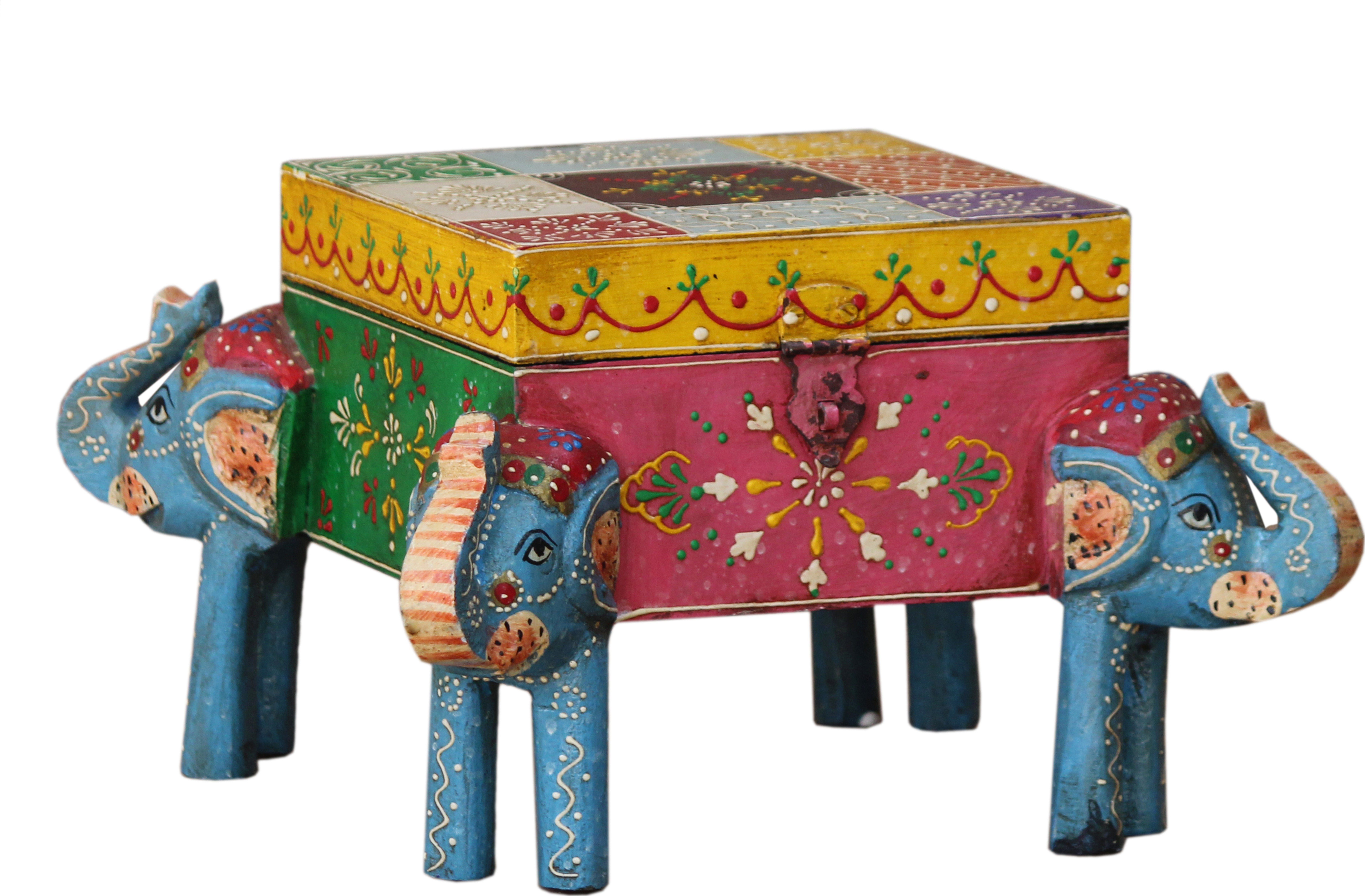 Elefanten Kleine Box Guru-Shop Dekoobjekt