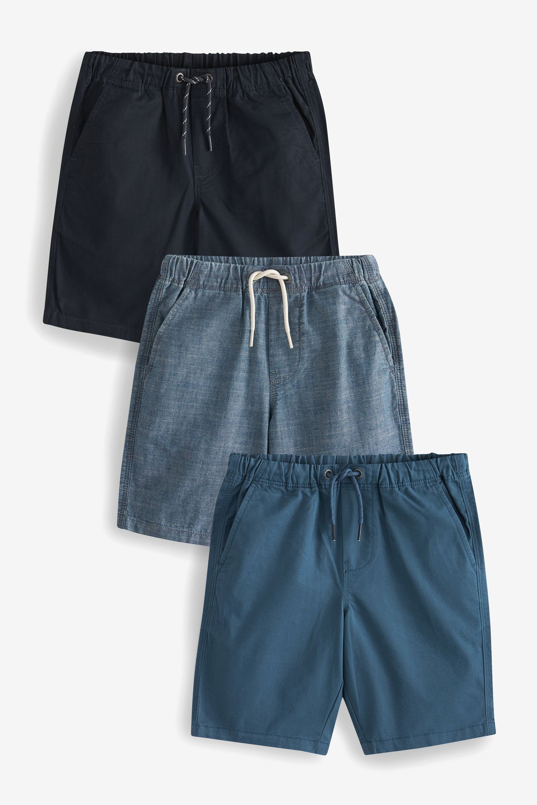 Next Shorts Schlupf-Shorts im 3er-Pack (3-tlg) Blue | Shorts