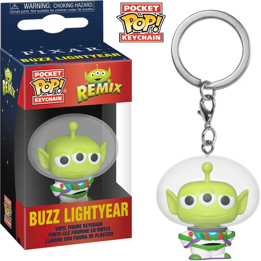 Funko Schlüsselanhänger Pixar Remix - Buzz Lightyear Pocket Pop!
