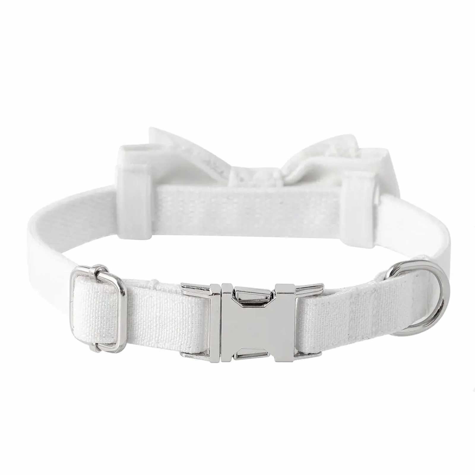 Monkimau Hunde-Halsband Hundehalsband Hochzeit Set mit Schleife, Halstuch und Hut