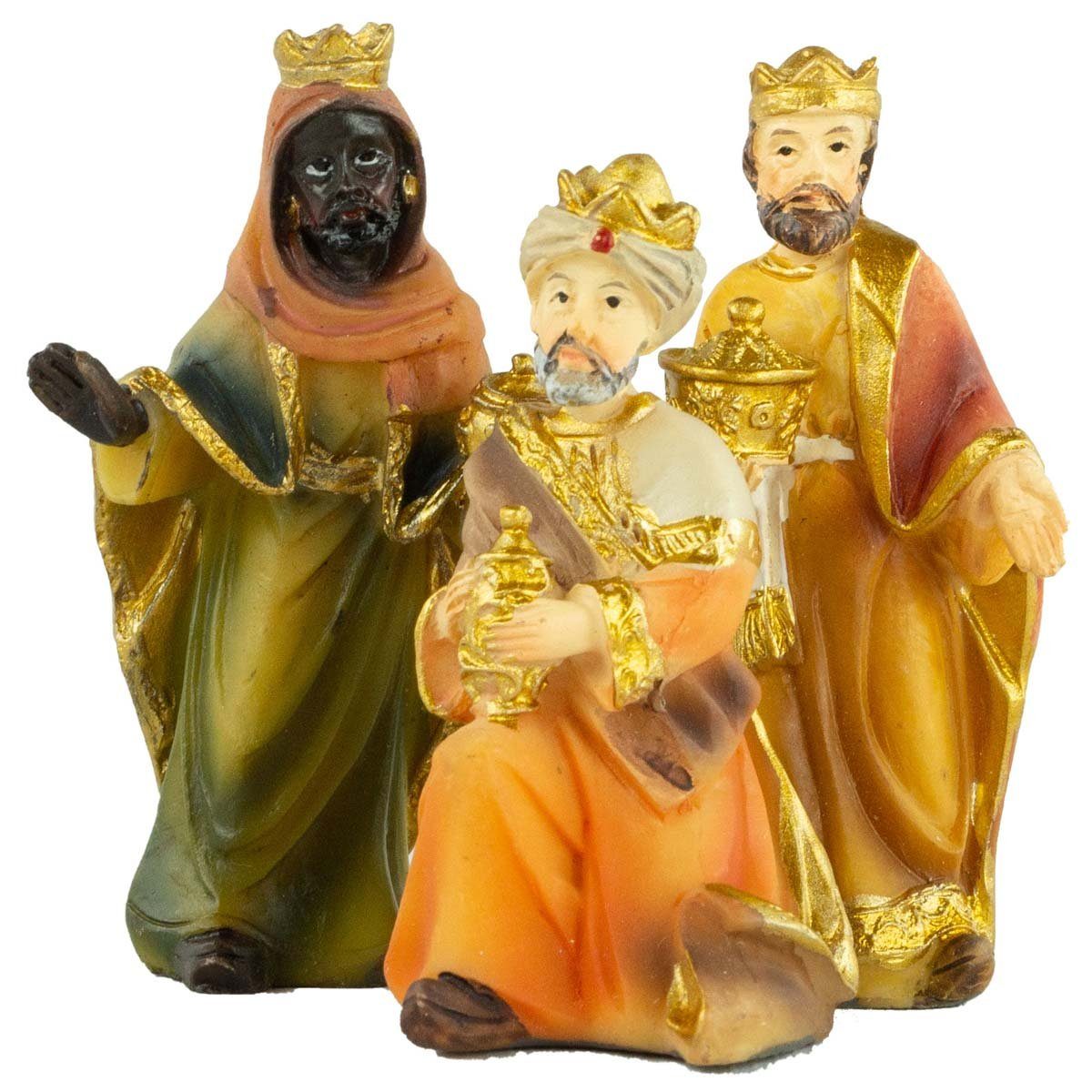 dekoprojekt Krippenfigur Krippenfiguren 12-tlg. K 181 (Set, 12 St., 12-tlg), handbemalte Krippenfiguren