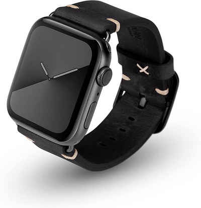 JT Berlin Smartwatch-Armband »Watchband Alex Vintage«, [Apple Watch Ultra / Series 4-8 Echtleder-Armband]