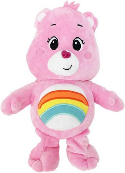 soma Kuscheltier Glücksbärchi Kuscheltier Care Bears Hurra Bärchi pink XXL 28 cm (1-St), Super weicher Plüsch Stofftier Kuscheltier für Kinder zum spielen