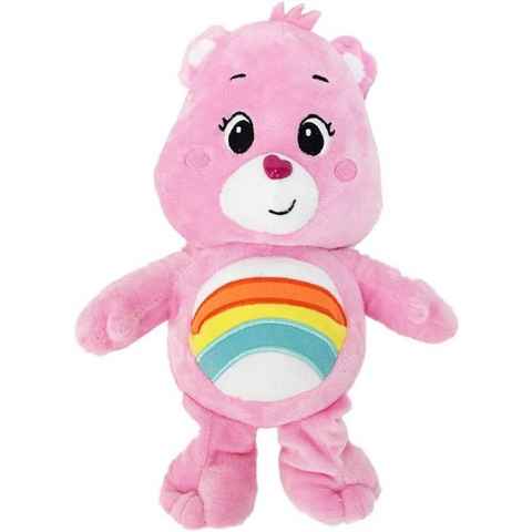 soma Kuscheltier Glücksbärchi Kuscheltier Care Bears Hurra Bärchi pink XXL 28 cm (1-St), Super weicher Plüsch Stofftier Kuscheltier für Kinder zum spielen