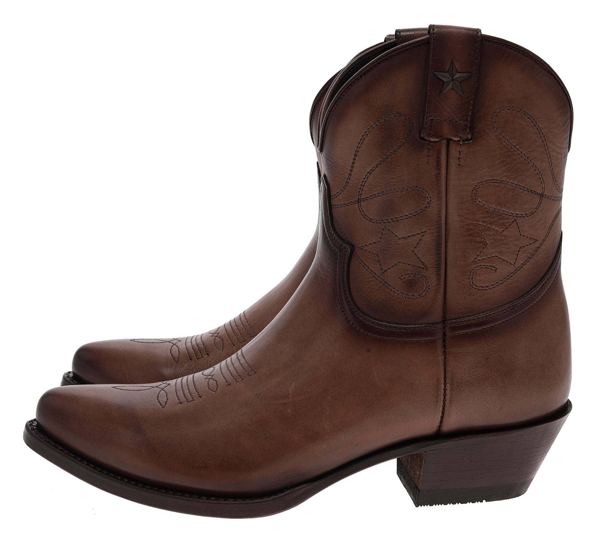 Mayura Boots 2374 Taupe Westernstiefelette Rahmengenähte Damen Westernstiefelette