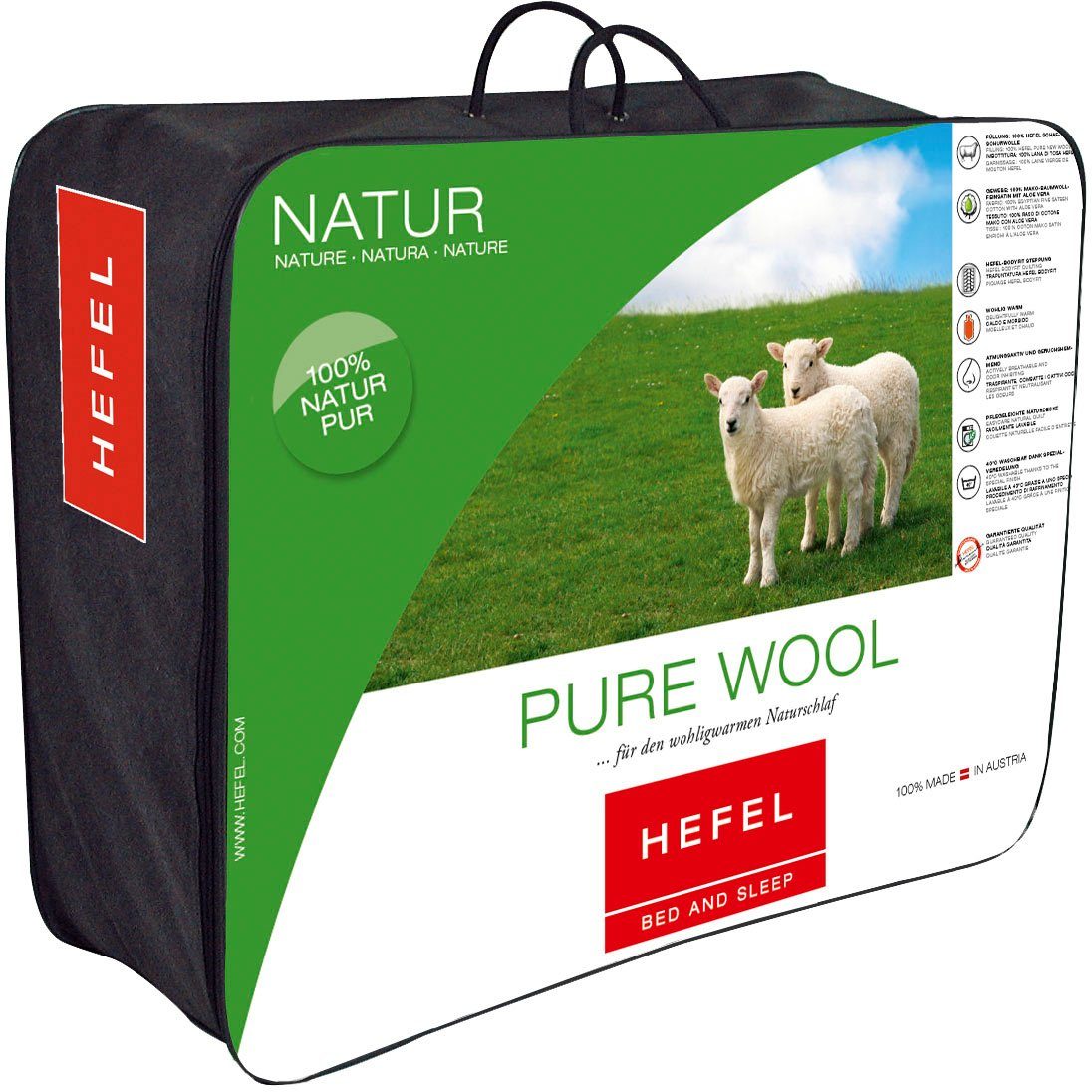 Hefel Naturhaarbettdecke Pure Wool