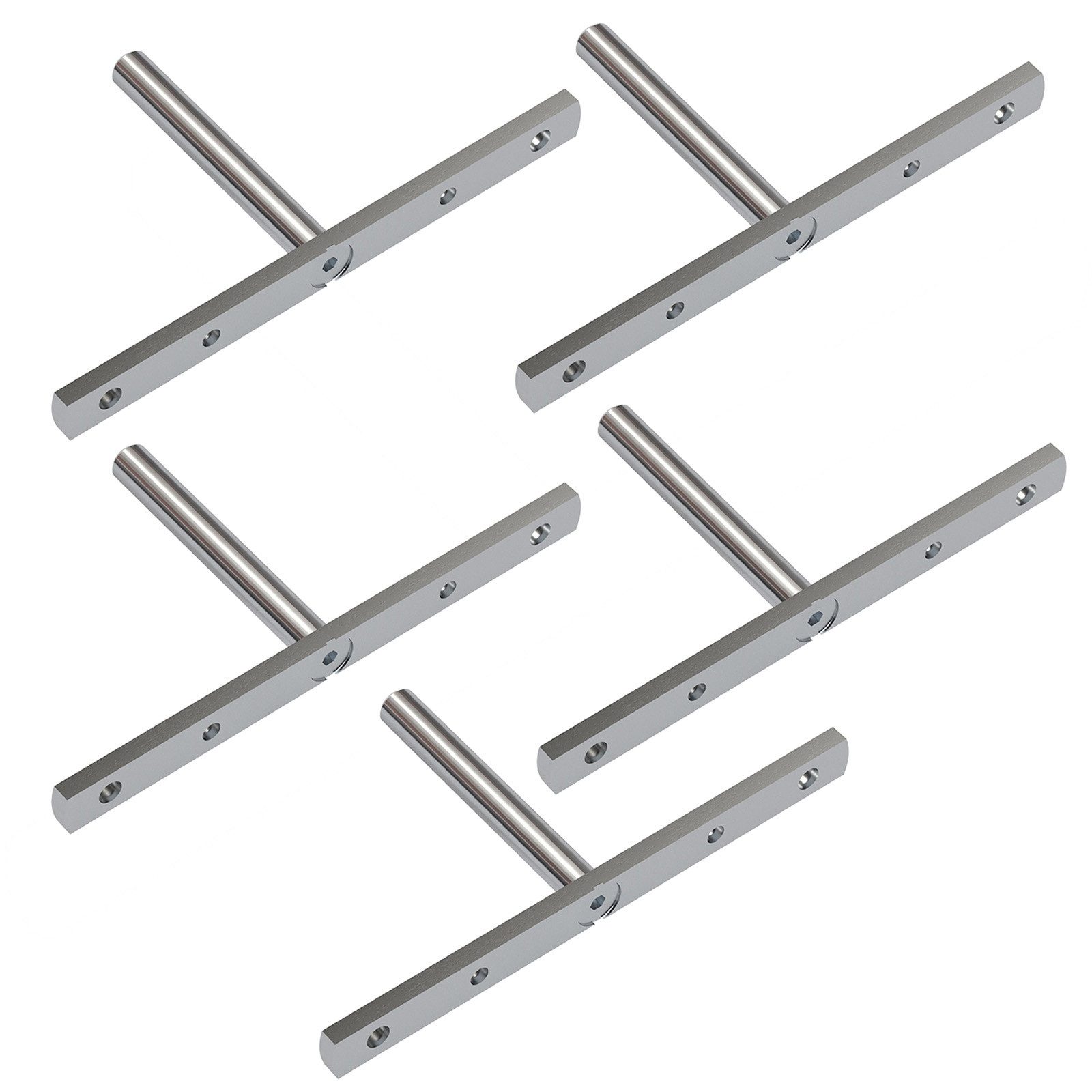 SO-TECH® Wandregalhalter Triade Slim 3D Verstellbarkeit von Italiana Ferramenta, 5-tlg., Befestigungsplatten für Regalbodenträger