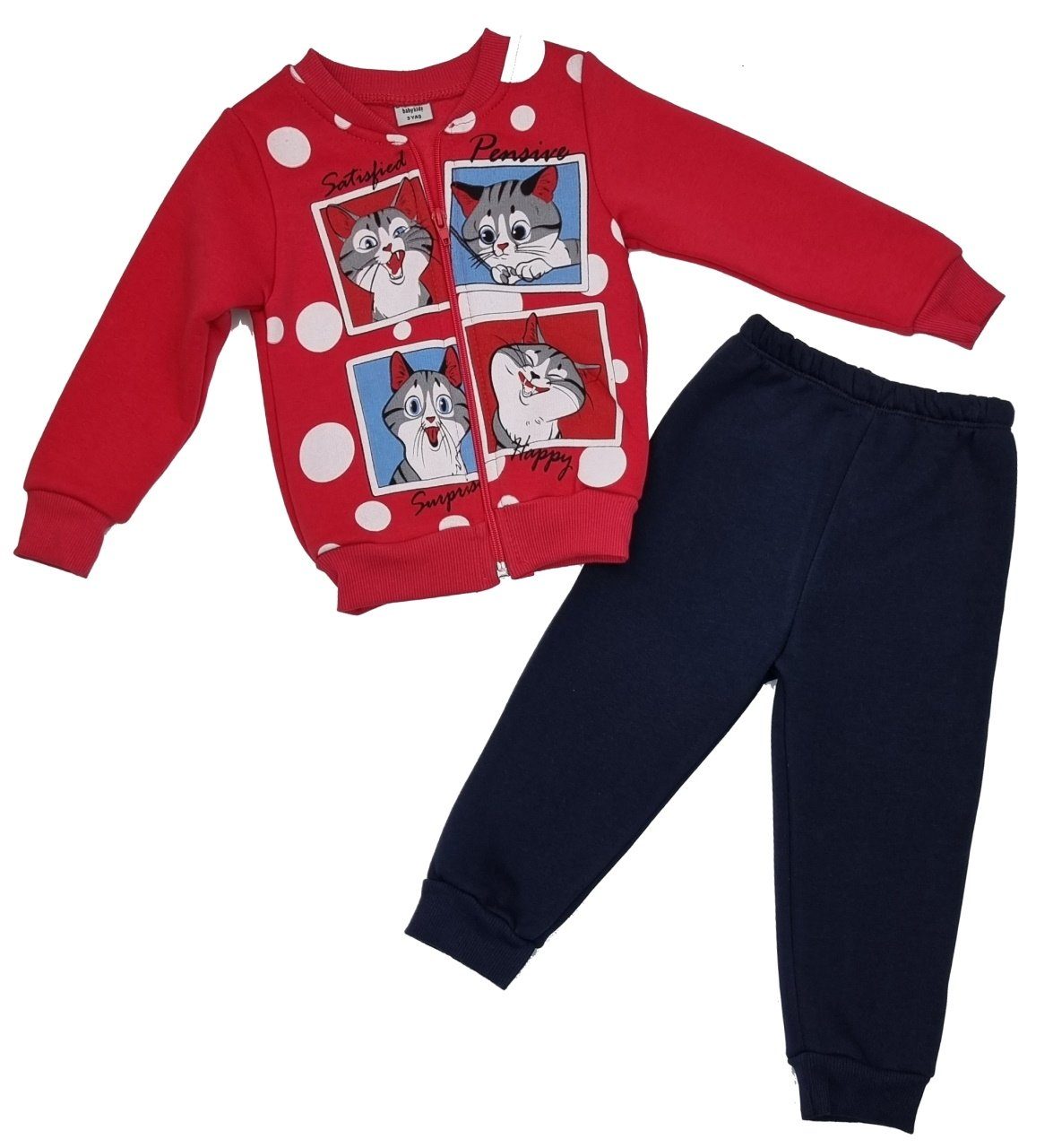 Girls Fashion Sweatanzug Sweatanzug Freizeitanzug Jogginganzug Mädchen ks5209
