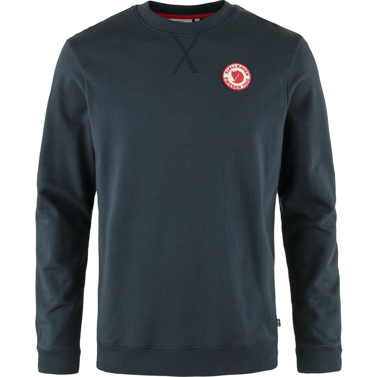 Fjällräven Sweatshirt 1960 Logo Badge Sweater M Stilvoller Herrenpullover aus 100 % Bio-Baumwolle mit klassischem