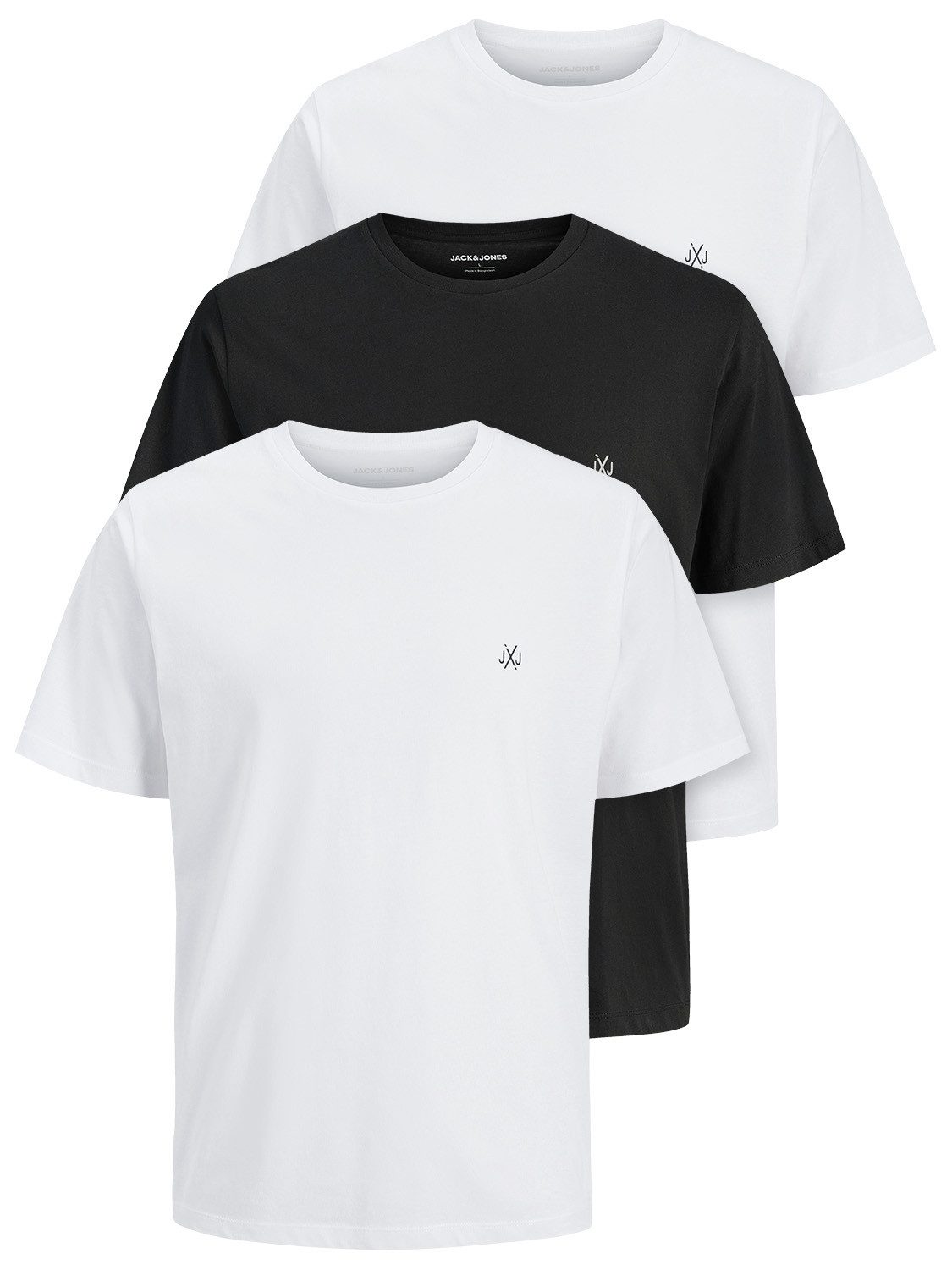 Jack & Jones Print-Shirt 3er Pack JXJ TEE (3-tlg) (3 Stück) etwas länger ge günstig online kaufen